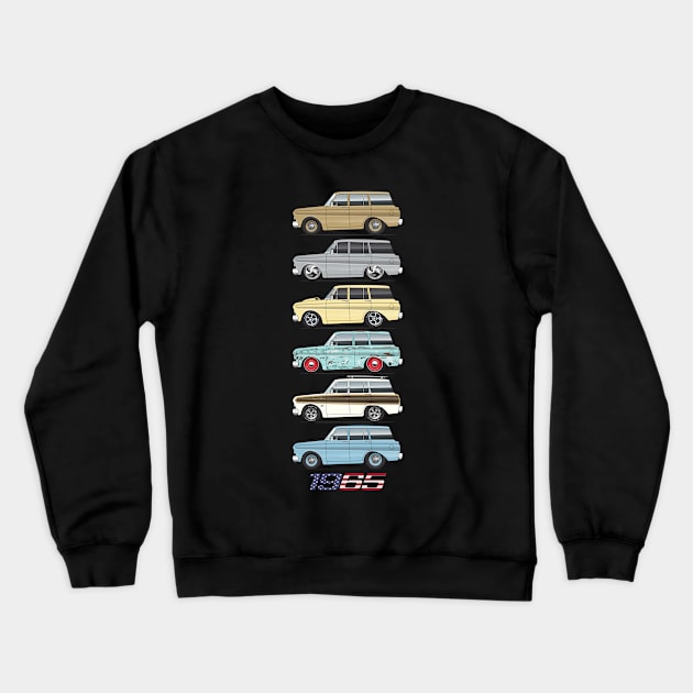 Six Falcons Crewneck Sweatshirt by ArtOnWheels